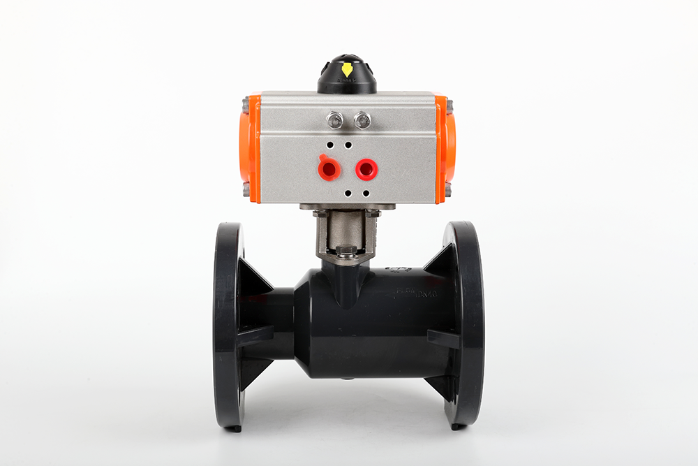 武陵源气动法兰一体球阀